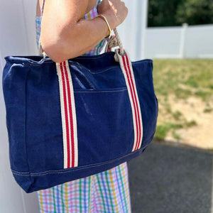 Canvas Sailor Tote Bag Shopping Totes New England Trading Co