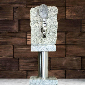 Granite & Stainless Steel Stand for Stone Drink Dispenser Barware Funky Rock Designs