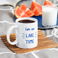 Thumbnail for I'm On Lake Time Ceramic Beach Coffee Mug Mugs New England Trading Co   