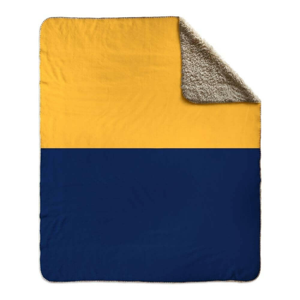 Nautical Signal Flag Fleece Sherpa Blanket, Choose A-Z Blankets The New England Trading Company