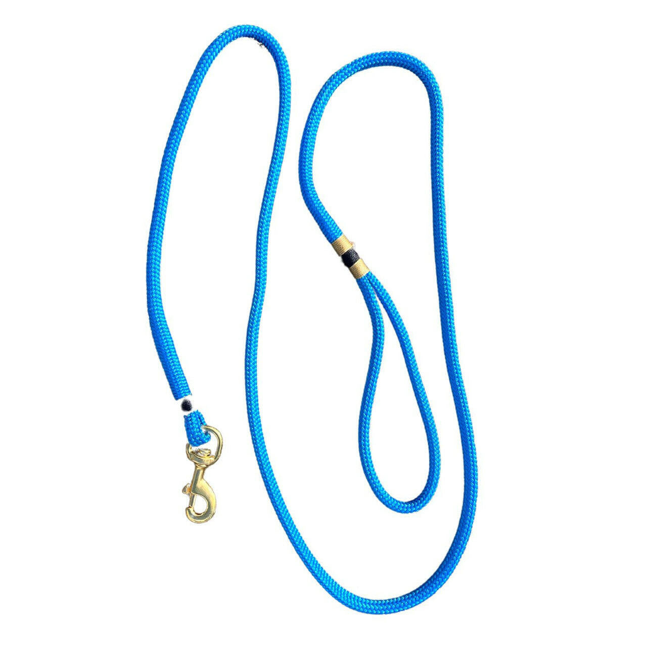 Nautical Rope Dog Leash, Authentic Yacht Braid Pet Leashes New England Trading Co Pacific Blue  