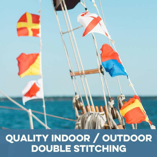 Nautical Flags, A-Z, 0-9, Maritime Signal Flags Decor New England Trading Co