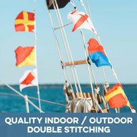 Thumbnail for Nautical Flags, A-Z, 0-9, Maritime Signal Flags Decor New England Trading Co