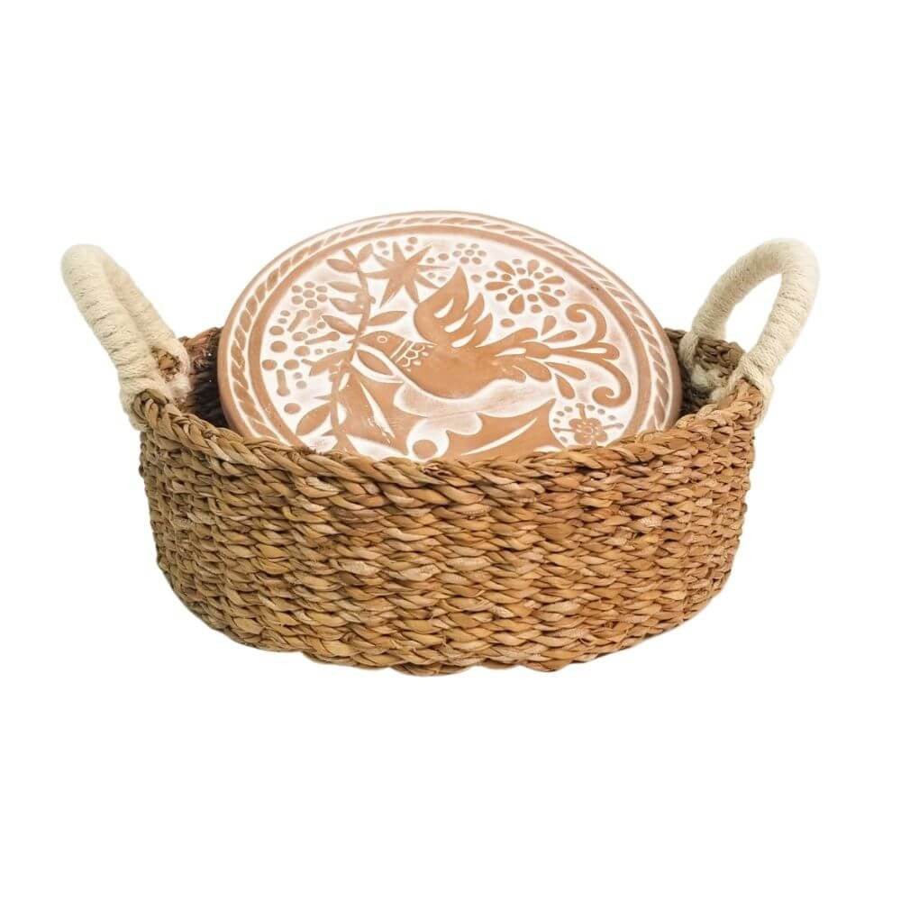 Seagrass Bread Warmer, Round Baskets New England Trading Co   