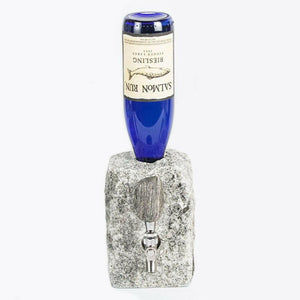 Stone Drink Dispenser, Granite & Stainless Steel, for Wine & Spirits Barware Funky Rock Designs