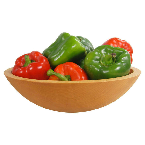 12 Inch Sugar Maple Wooden Salad Bowl Bowls American Farmhouse Bowls