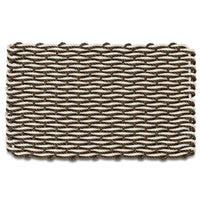 Thumbnail for Lobster Rope Doormats, Outdoor Door Mats, Wicked Good Door Mats Made in Maine, Mocha & Light Tan Double Weave