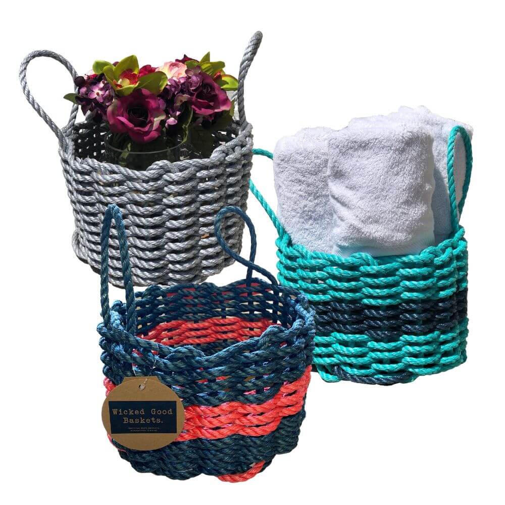 Wicked Good Lobster Rope Basket Baskets Wicked Good Baskets   