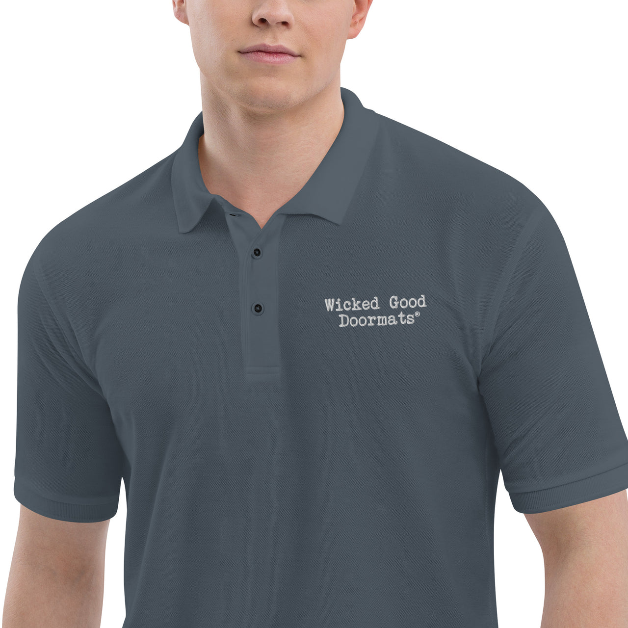 Men's Premium Polo Shirts & Tops New England Trading Co Steel Grey S 