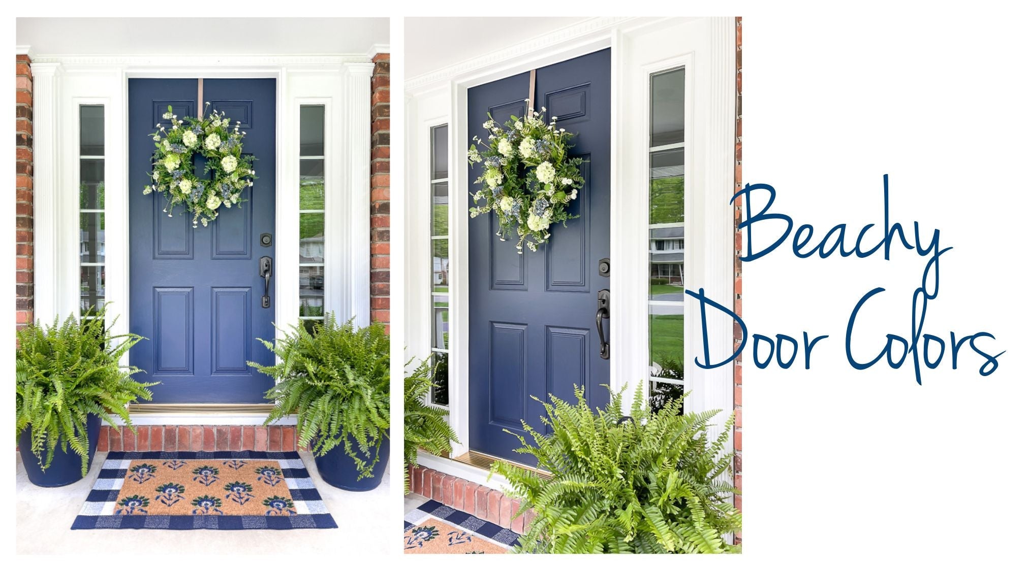  10 Beachy Front Door Colors We Love