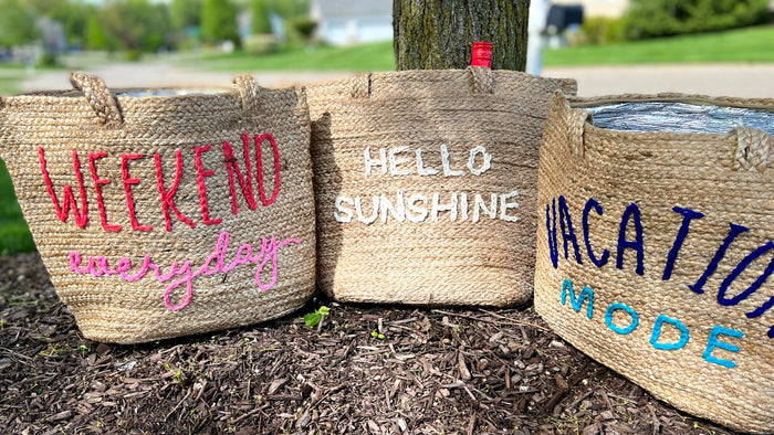 Jute Cooler Totes, Insulated Tote Bags, Top 10 Coastal Gifts Under $100