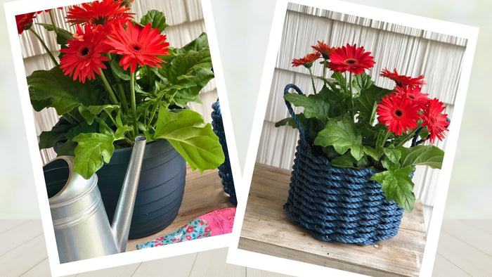 Wicked Good Lobster Rope Baskets, DIY Lobster Rope Basket Nautical Planter