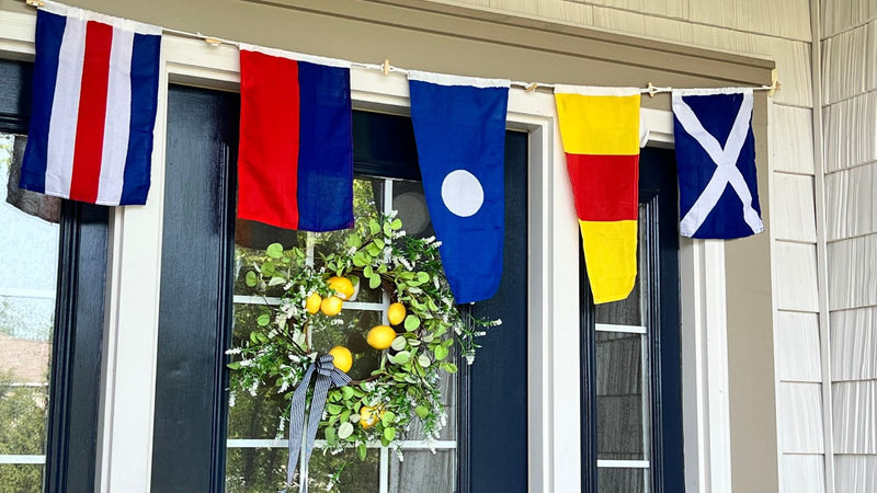 Nautical Alphabet Flags, Signal Flags, Maritime Letter Flags