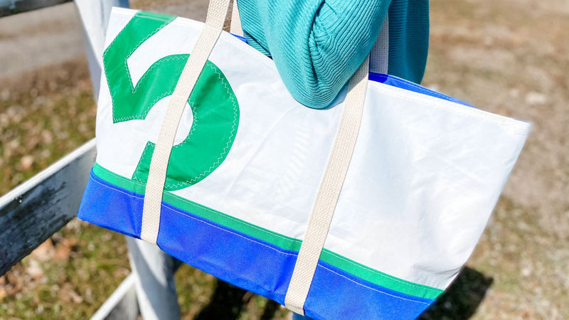 Recycled Sailcloth Bag, Tote Bag Handmade from Sails