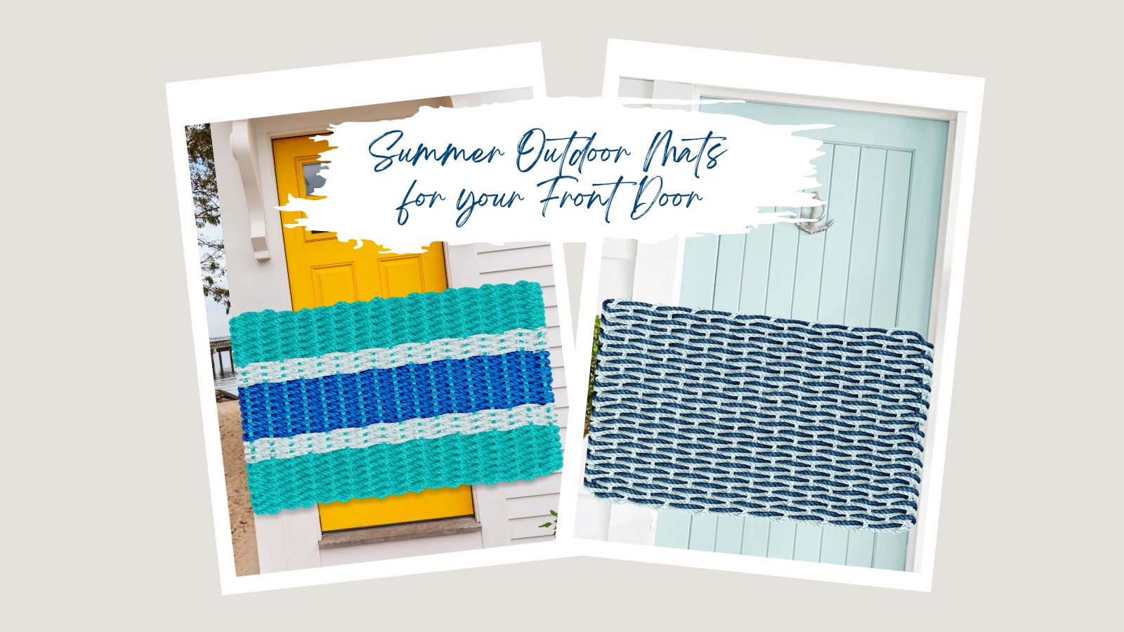 Lobster Rope Doormats: Summer Outdoor Mats for Front Door 