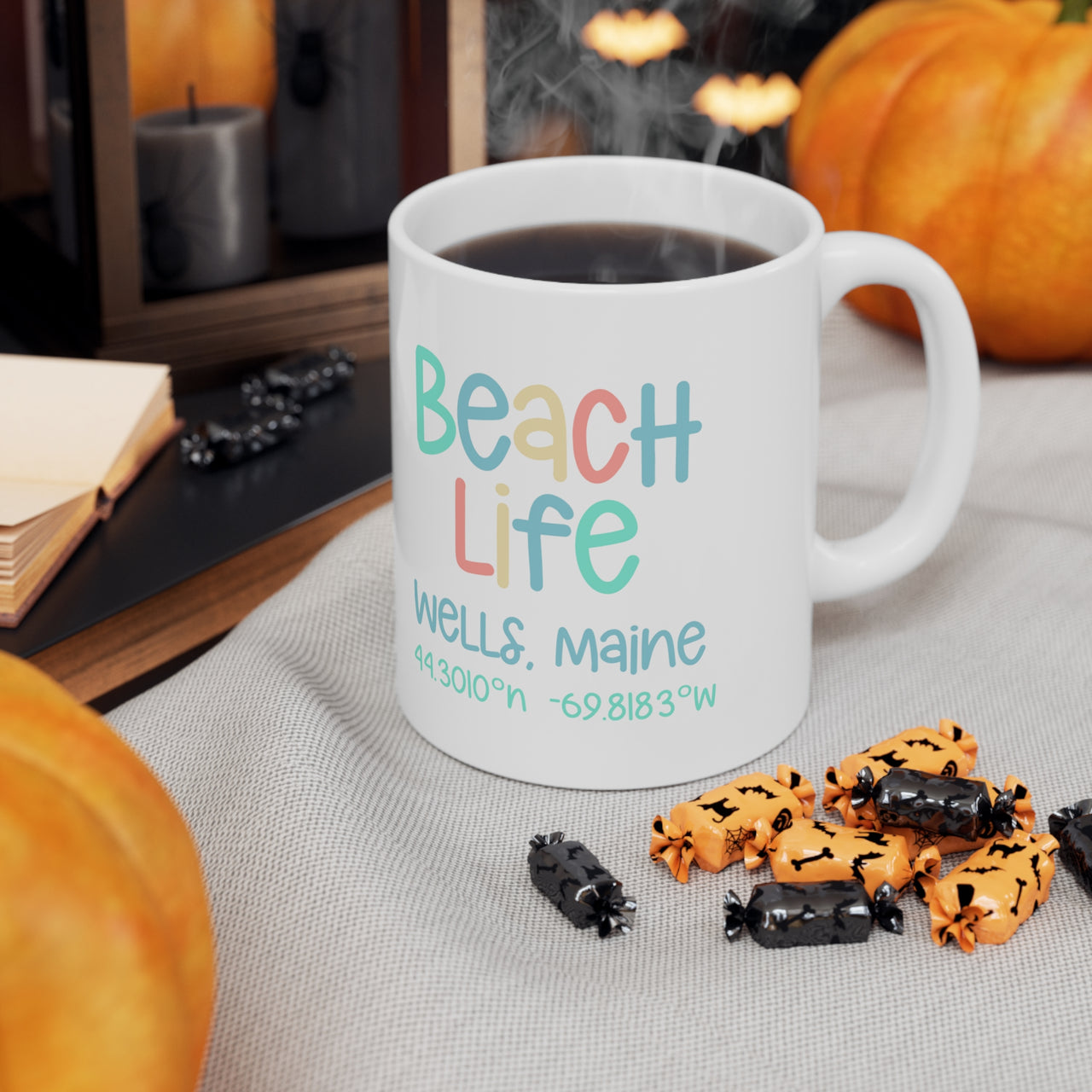 Beach Life Coastal Mug, Personalized