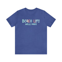 Thumbnail for Beach Life Weekend Tee Shirt, Personalized Heather True Royal