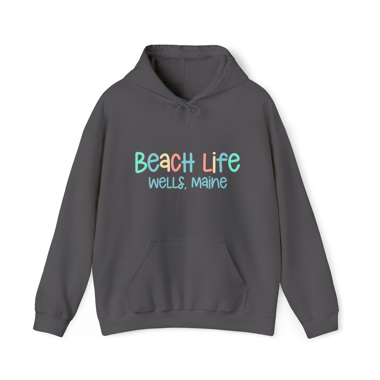 Beach Life Heavy Blend Hooded Sweatshirt, Personalized, Charcoal