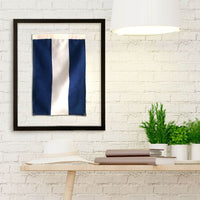 Thumbnail for Framed Nautical Flags, A-Z New England Trading Co Decor J