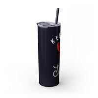 Thumbnail for Skinny Tumbler with Straw, Keep It Salty, Black