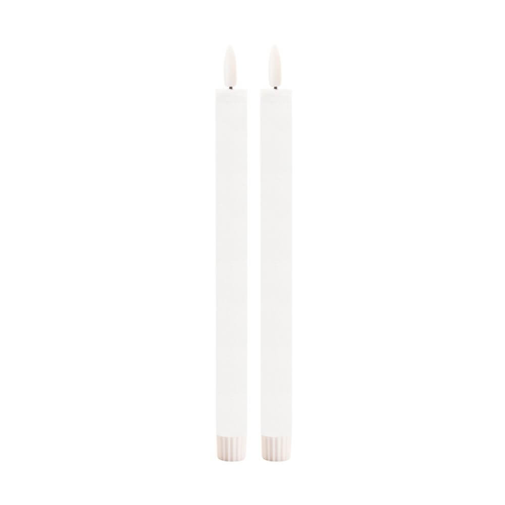 Enduring Flameless Tapers, White