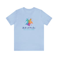 Thumbnail for Be Kind to the Sea Personalized Beach Tee Baby Blue