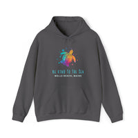 Thumbnail for Be Kind to the Sea Heavy Blend Hooded Sweatshirt, Personalized, Charcoal