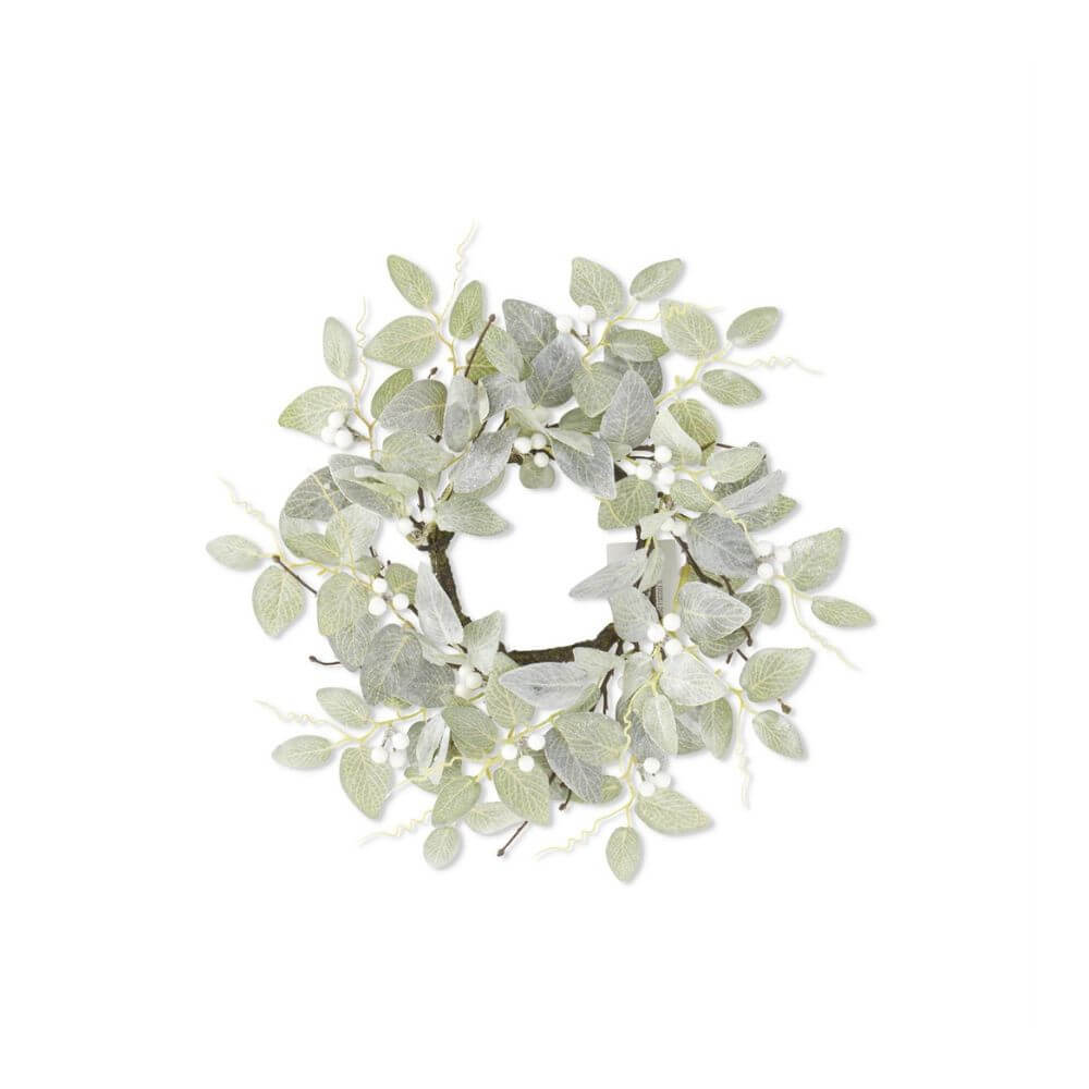 14" Flocked Fittonia Candle Ring