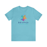 Thumbnail for Be Kind to the Sea Personalized Beach Tee Turquoise