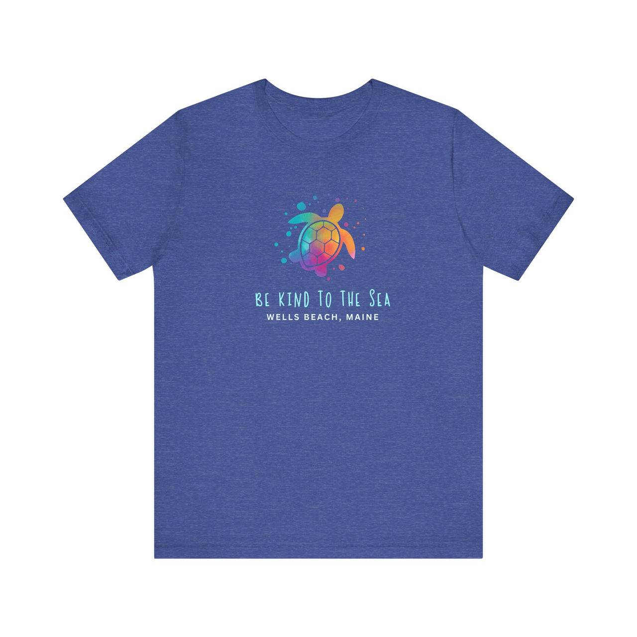 Be Kind to the Sea Personalized Beach Tee, Deep Sea Colors