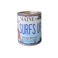 Thumbnail for Maine License Plate Ocean Breeze Paint Can Candle Paint Can Candle Surf's Up Candle   