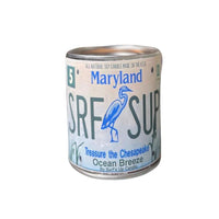 Thumbnail for Maryland License Plate Ocean Breeze Paint Can Candle Paint Can Candle Surf's Up Candle   