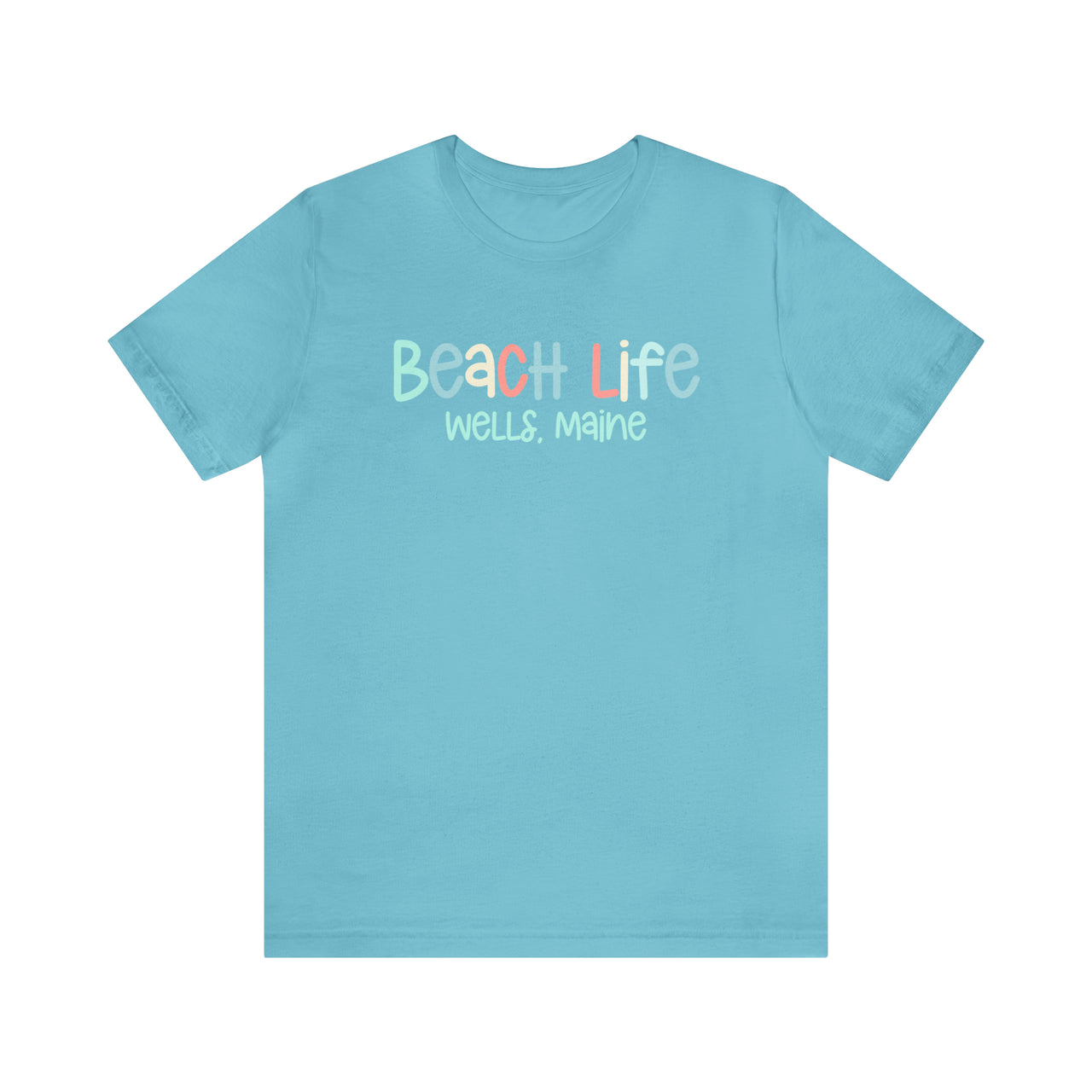 Beach Life Weekend Tee Shirt, Personalized Turquoise
