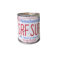 Thumbnail for Massachusetts License Plate Ocean Breeze Paint Can Candle Paint Can Candle Surf's Up Candle   