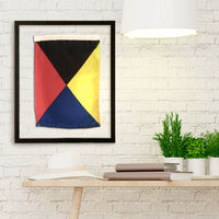 Thumbnail for Framed Nautical Flags, A-Z New England Trading Co Decor Z