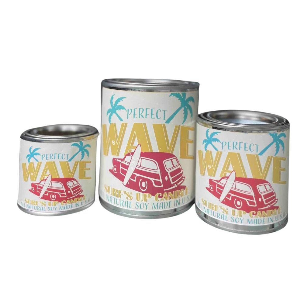 Perfect Wave Paint Can Candle- Vintage Collection Paint Can Candle Surf's Up Candle   