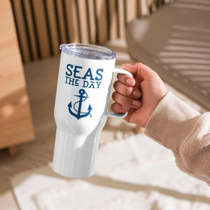 Seas The Day Travel Mug, Nautical Gift  New England Trading Co   