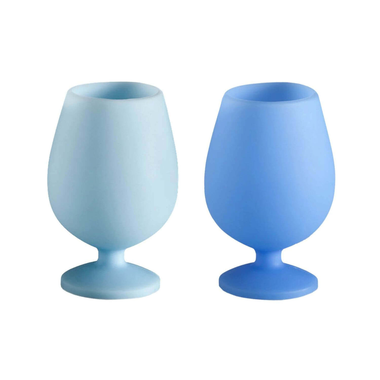 Silicone Short Stem Wine Glasses, Set of 2