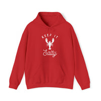 Thumbnail for Keep It Salty Heavy Blend Hooded Sweatshirt, Unisex Red
