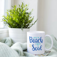 Thumbnail for A Day at the Beach Ceramic Coffee Mug Mugs New England Trading Co   