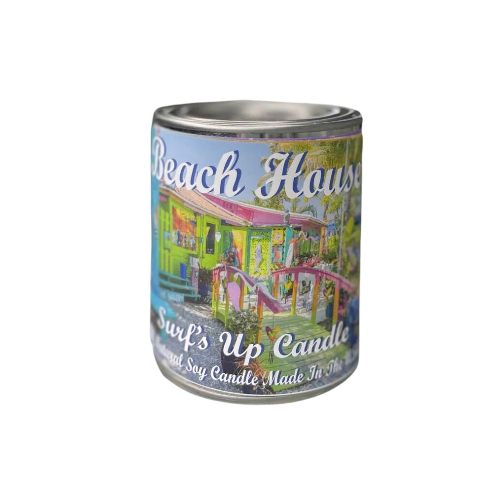 Beach House Paint Can Candle Paint Can Candle Surf's Up Candle   