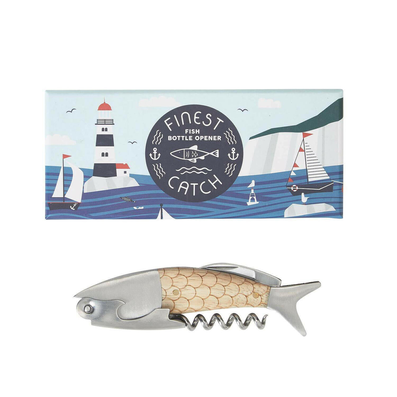3 in 1 Fish Bottle Opener in Gift Box