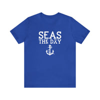 Thumbnail for Seas The Day Unisex Jersey Weekend Tee, True Royal