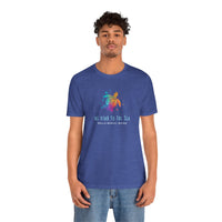 Thumbnail for Be Kind to the Sea Personalized Beach Tee, Deep Sea Colors