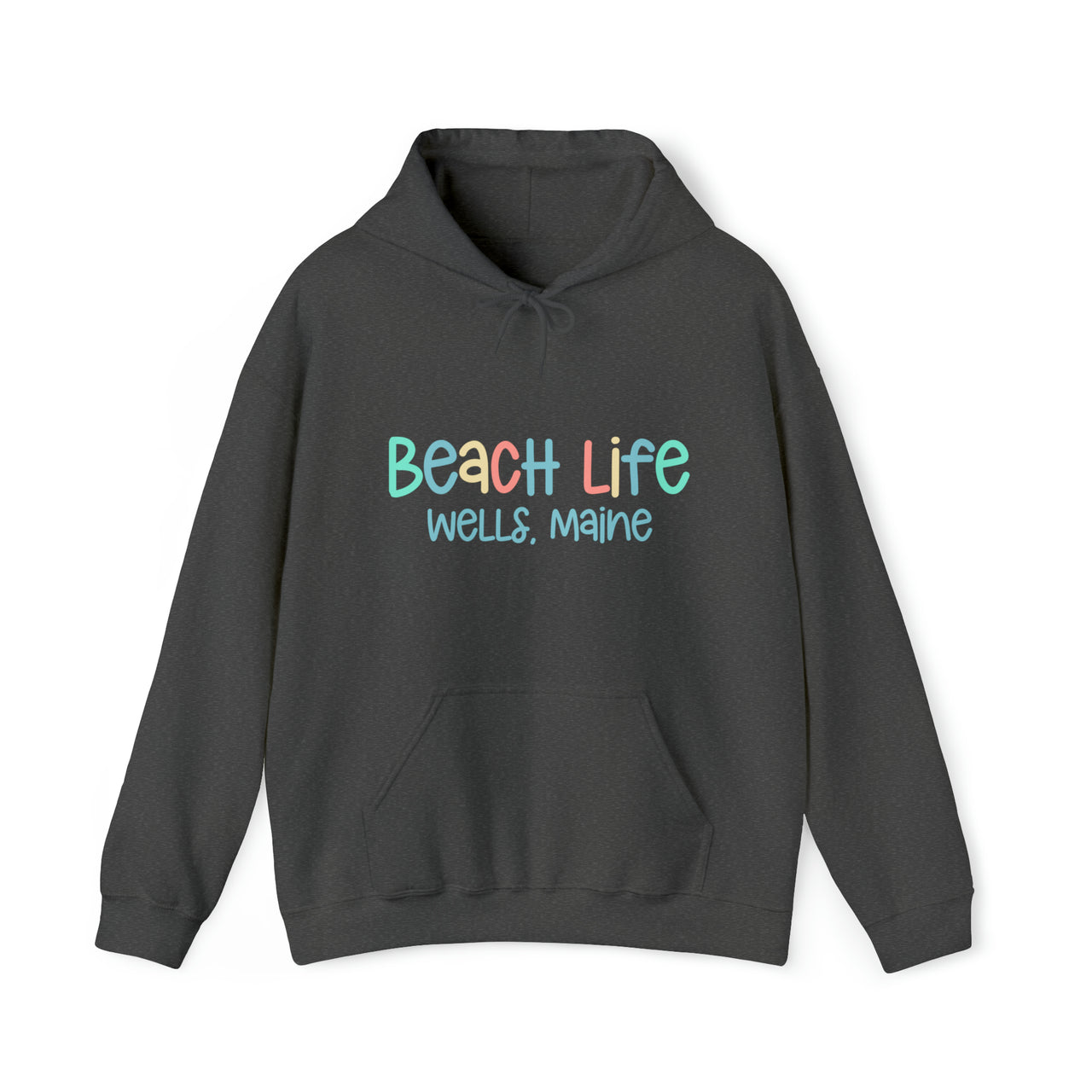 Beach Life Heavy Blend Hooded Sweatshirt, Personalized, Dark Heather