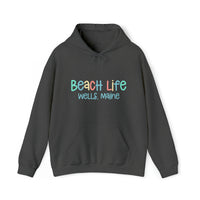 Thumbnail for Beach Life Heavy Blend Hooded Sweatshirt, Personalized, Dark Heather