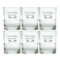 Thumbnail for Personalized Nautical Glasses, Double Old Fashioned, Set of 6 Drinkware Sets Nautical Living   