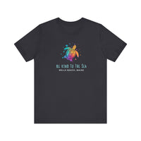 Thumbnail for Be Kind to the Sea Personalized Beach Tee, Deep Sea Colors