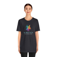 Thumbnail for Be Kind to the Sea Personalized Beach Tee, Deep Sea Colors