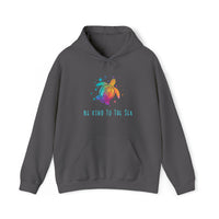 Thumbnail for Be Kind to the Sea Hooded Sweatshirt, Unisex, Charcoal